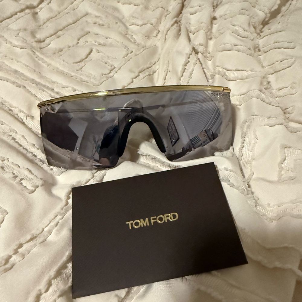 Tom Ford Gold Frame Sunglasses with Dark Lenses